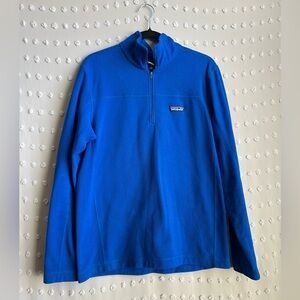 Patagonia‎ Men’s Micro D 1/4 Zip Fleece Pullover Sz M Blue